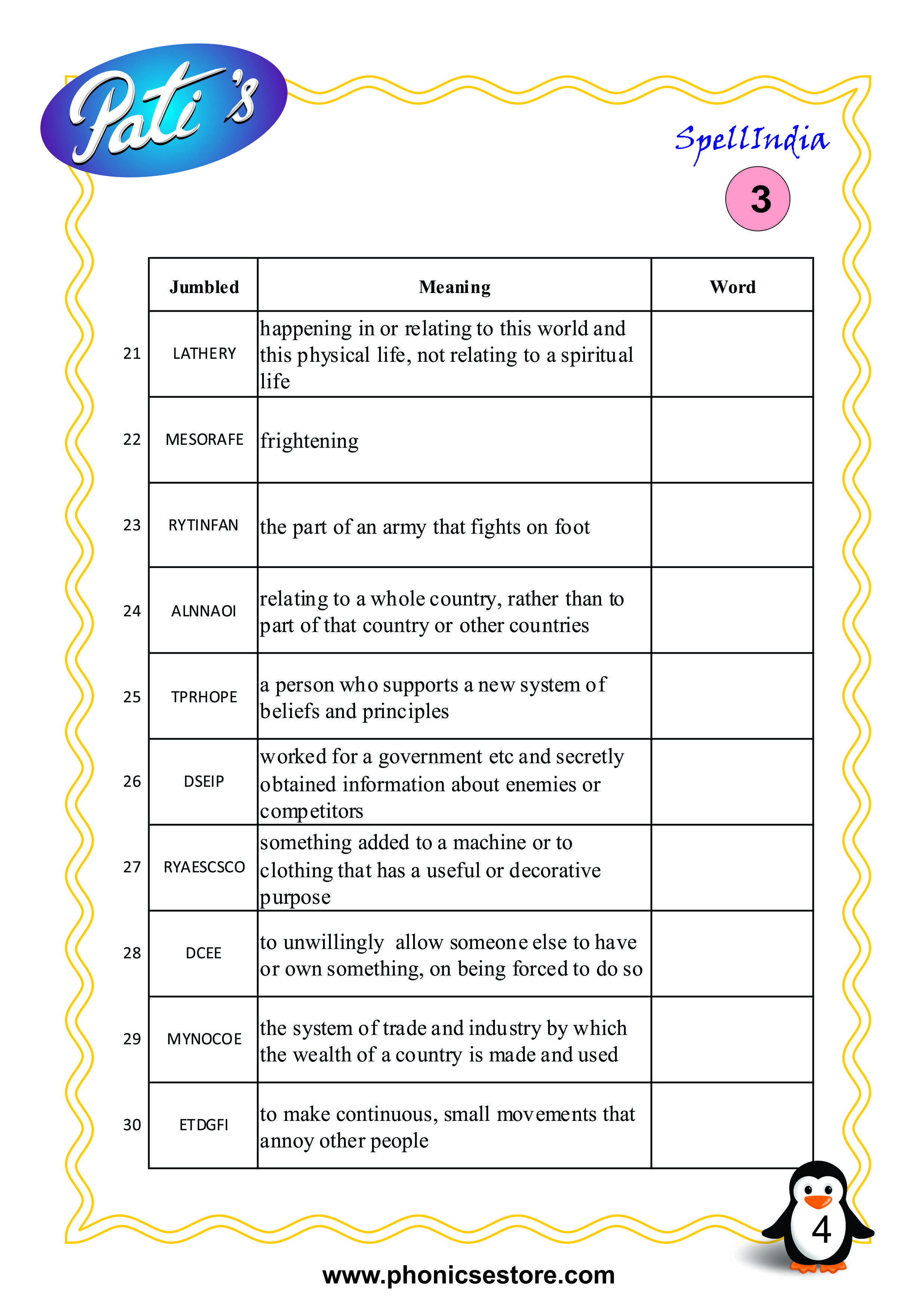 voca bee vocabulary for kids